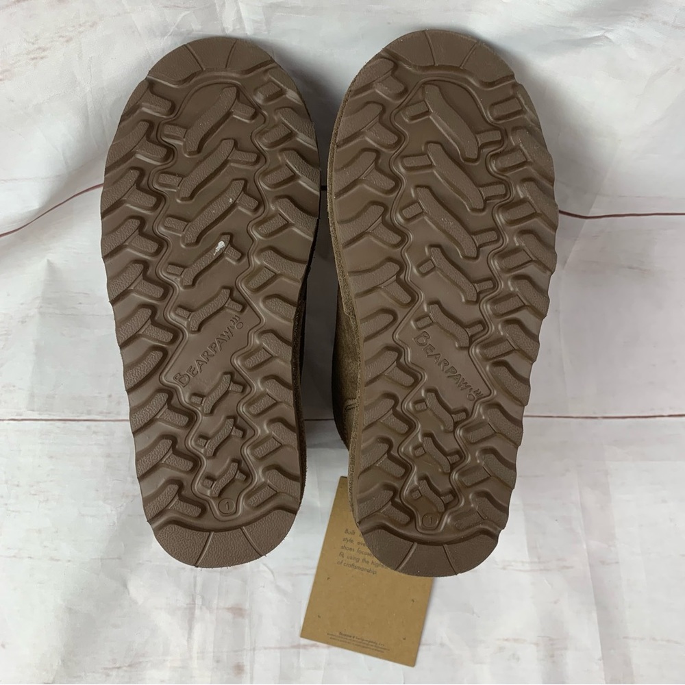 BEARPAW Phoenix Youth US1 Winter Boots wool kids boys shoes Shearling mocassins - Picture 5 of 16